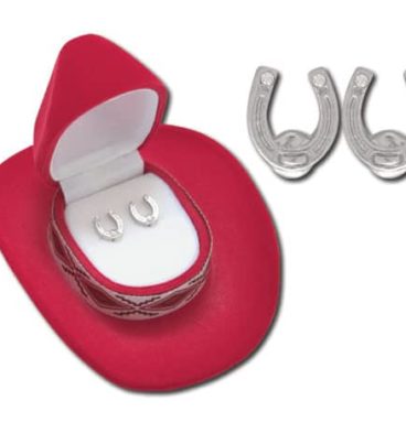 JE104 Jewellery AWST International Horse Shoe New Earrings 