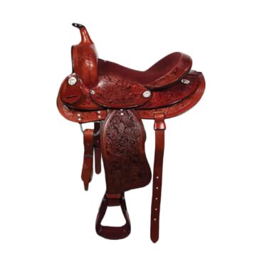 Chestnut Leather Pony Saddle